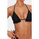 Black Frill Edge Padded Bikini Top