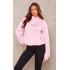 PRETTYLITTLETHING Baby Pink Sweat Oversized Basic Hoodie