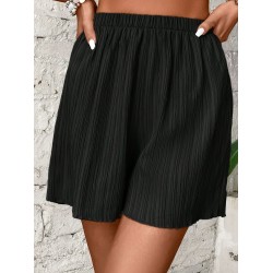 Plus Size Elastic Waistband Shorts, Casual Shorts For Spring & Summer, Women’s Plus SizeClothing – PRYCUS MITCHELL INC