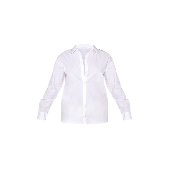 White Cotton Button Shirt