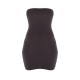 Black Jersey Bandeau Bodycon Dress