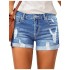 Women’s High Waisted Rolled Hem Distressed Jeans Ripped Denim Shorts – PRYCUS MITCHELL INC