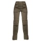 Khaki Twill Pocket Detail High Waist Cargo Pants