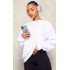 White Oversized Fit Sweatshirt