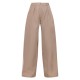 Taupe Woven Tailored Wide Leg Pleated Pants