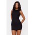 Black Basic Knitted Bodycon Dress