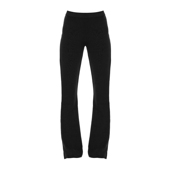 Black Premium Soft Touch Skinny Flare Pants