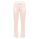 Cream Rib Fold Over Waist Flared Pants