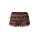 Chocolate Frill Mesh Bloomer Shorts