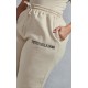 PRETTYLITTLETHING Plus Oatmeal High Waisted Cuffed Sweatpants