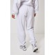 PRETTYLITTLETHING Grey Marl Oversized Cuffed Sweatpants