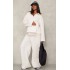 Maternity Cream Wide Leg Sweatpants