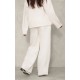 Maternity Cream Wide Leg Sweatpants