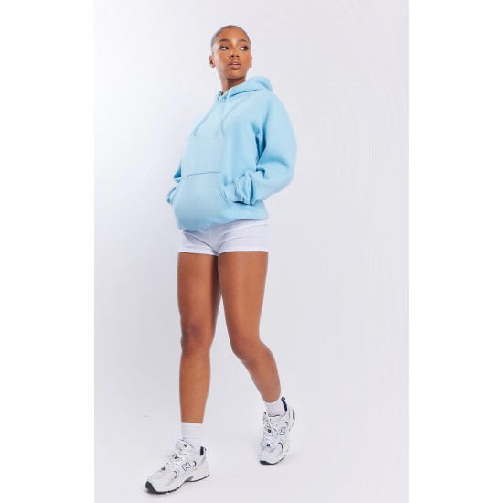 Baby Blue Oversized Fit Sweat Hoodie