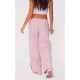 Pink Shell Side Stripe Detail Wide Leg Pants