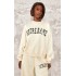 Tall Cream Notre Dame Oversized Sweatshirt