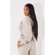 PRETTYLITTLETHING Shape Taupe Washed Cargo Cropped Hoodie