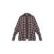 Chocolate Oversized Checked Shirt