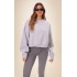 Grey Marl Oversized Boxy Sweatshirt