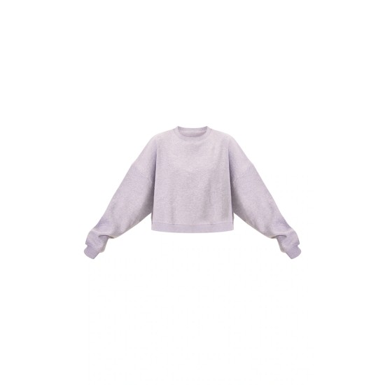 Grey Marl Oversized Boxy Sweatshirt