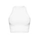 White Slinky Racer Crop Top