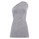 Silver Glitter Textured One Shoulder Bodycon Dress