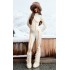 PRETTYLITTLETHING Cream Ski Contrast Seam Sculpt Jacket &amp; Leggings Set