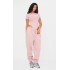 PRETTYLITTLETHING Light Pink High Waist Cuffed Sweatpants