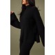 Tall Black Luxe Rib Knit Oversized Sweater