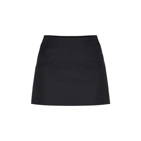 Tall Black Tailored A-line Mini Skirt